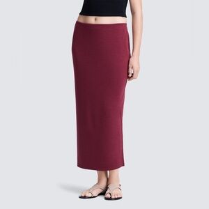 Unbound Merino Sierra Red Maxi Skirt